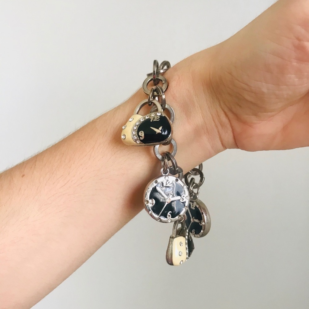 Bracelet steel with Swarovski crystals